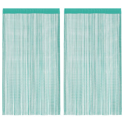 Tende a Filo 2 pz Turchese 100x250 cm | homemem39