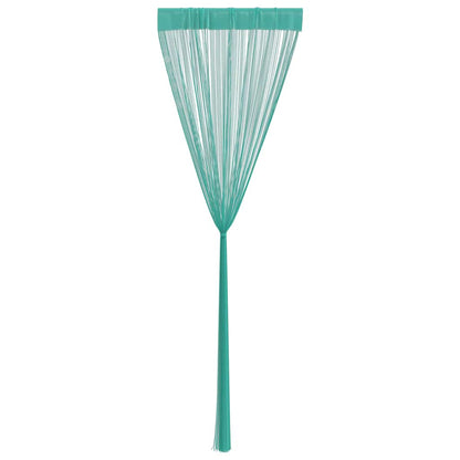 Tende a Filo 2 pz Turchese 140x250 cm | homemem39