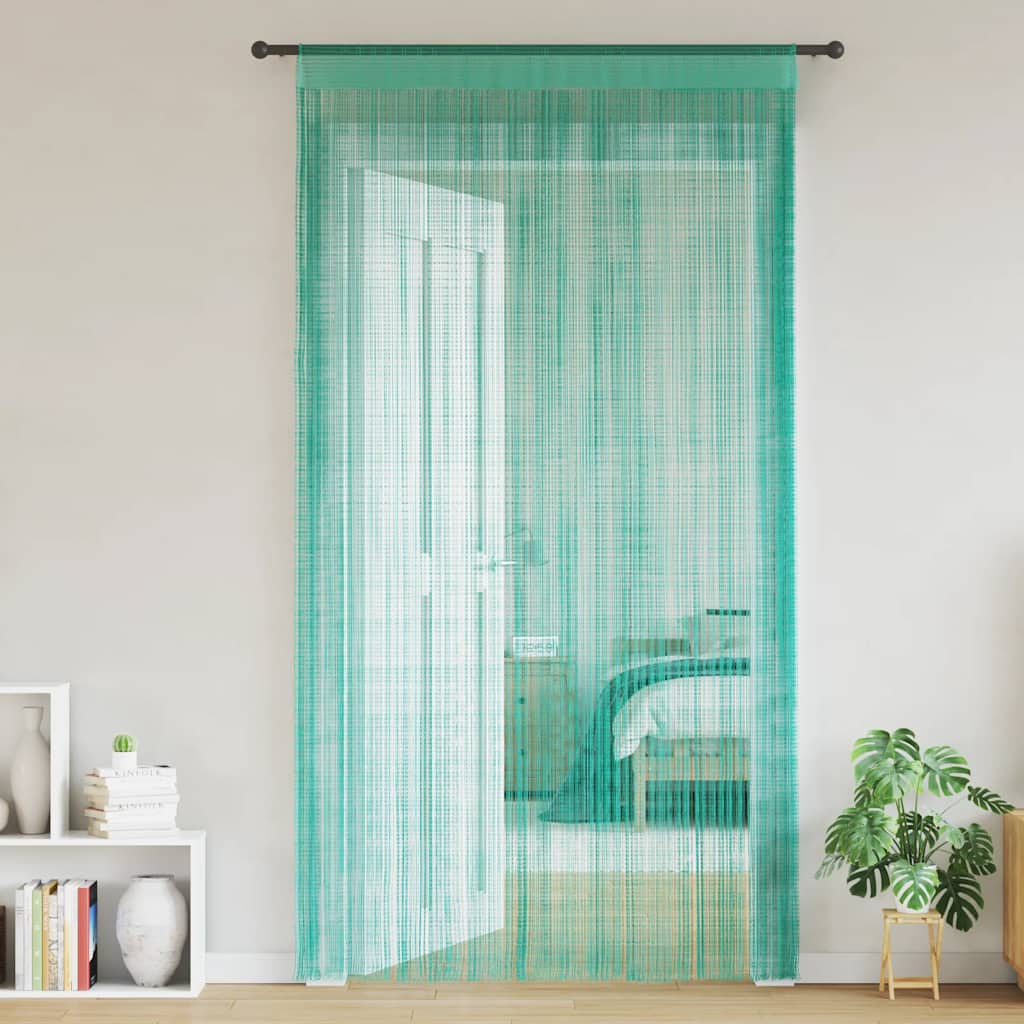 Tende a Filo 2 pz Turchese 140x250 cm | homemem39