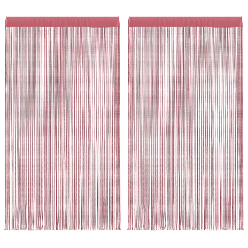 Tende a Filo 2 pz Rosa 140x250 cm | homemem39