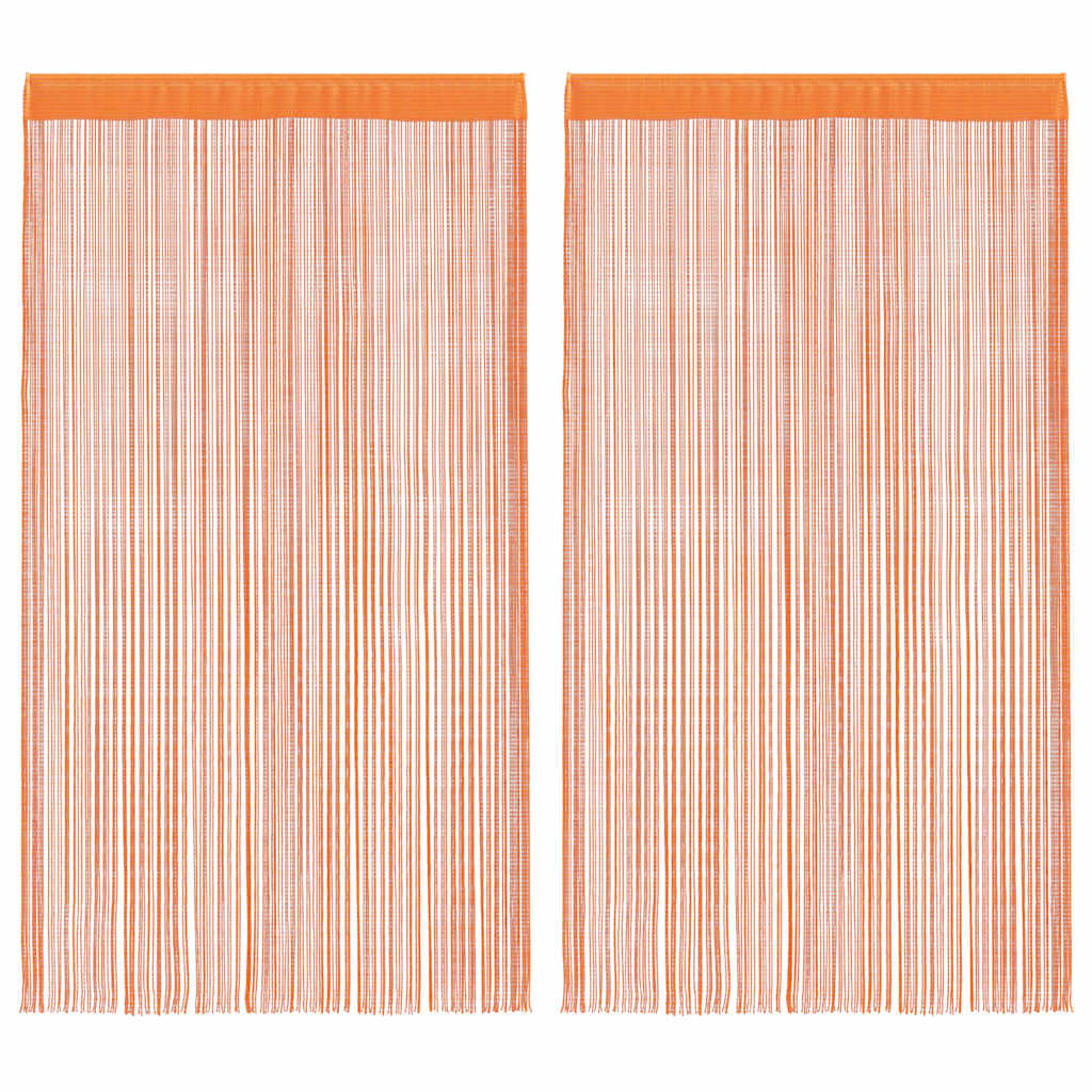 Tende a Filo 2 pz Arancio 140x250 cm | homemem39