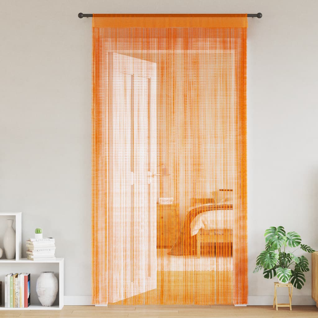 Tende a Filo 2 pz Arancio 140x250 cm | homemem39