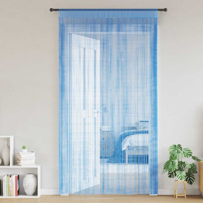 Tende a Filo 2 pz Azzurro 100x250 cm | homemem39