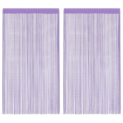 Tende a Filo 2 pz Viola 100x250 cm | homemem39
