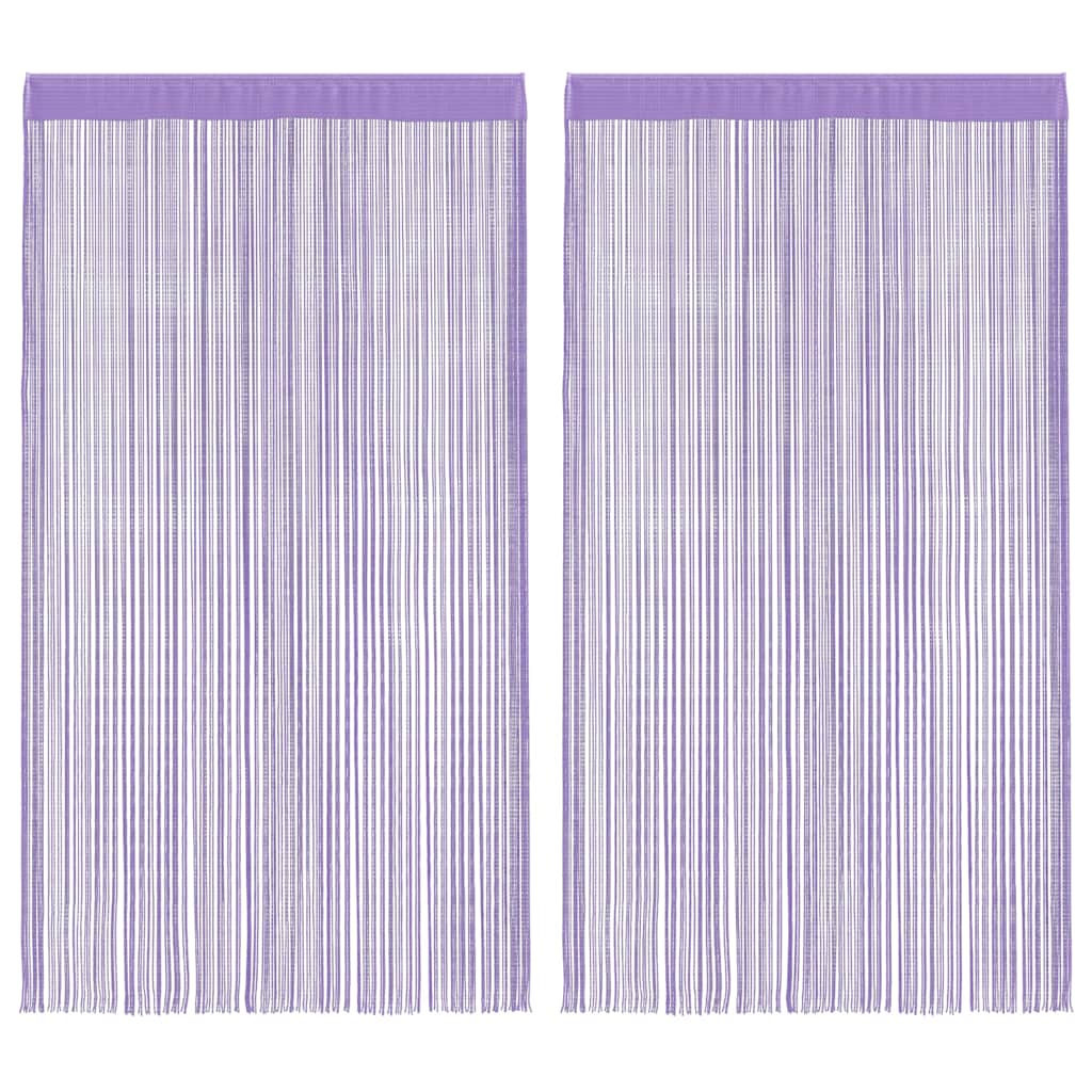 Tende a Filo 2 pz Viola 140x250 cm | homemem39