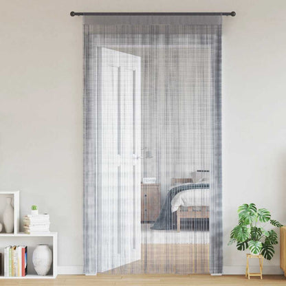 Tende a Filo 2 pz Grigio Chiaro 100x250 cm | homemem39