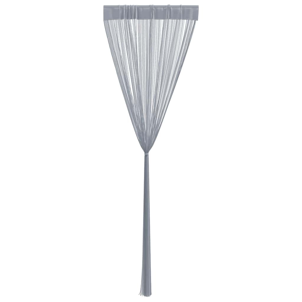 Tende a Filo 2 pz Grigio Chiaro 140x250 cm | homemem39