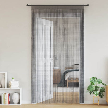 Tende a fili 2 pz Antracite 140x250 cm | homemem39
