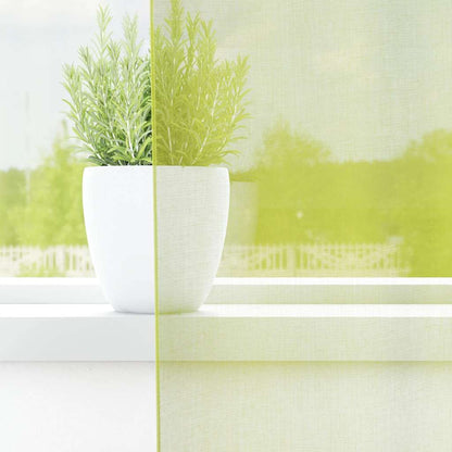Tende in Voile con Occhielli 2 pz Verde Mela 140x175 cm | homemem39