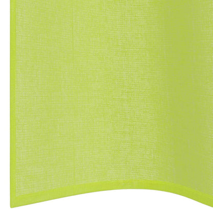 Tende in Voile con Occhielli 2 pz Verde Mela 140x225 cm
