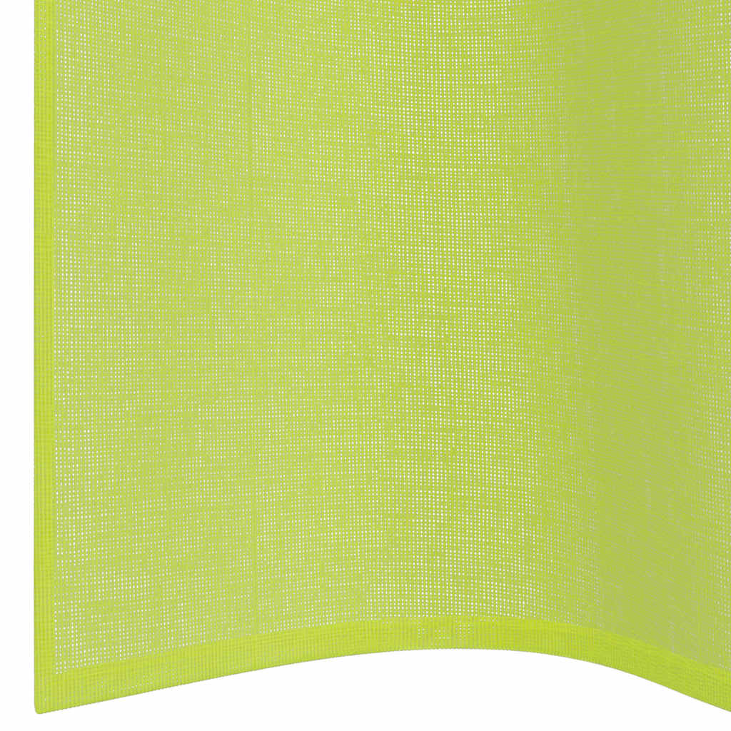 Tende in Voile con Occhielli 2 pz Verde Mela 140x260 cm | homemem39