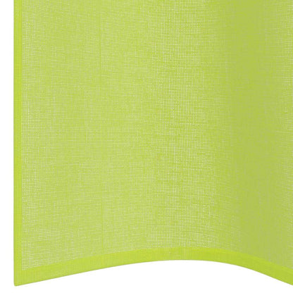 Tende in Voile con Occhielli 2 pz Verde Mela 140x300 cm