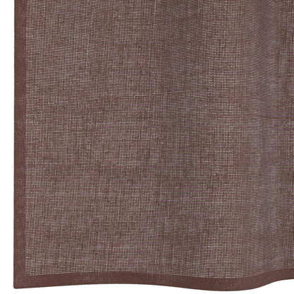 Tende in Voile con Occhielli 2 pz Marrone 140x245 cm | homemem39