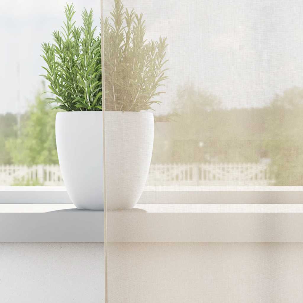 Tende in Voile con Occhielli 2 pz Crema 140x175 cm