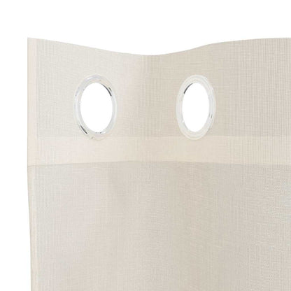 Tende in Voile con Occhielli 2 pz Crema 140x245 cm | homemem39