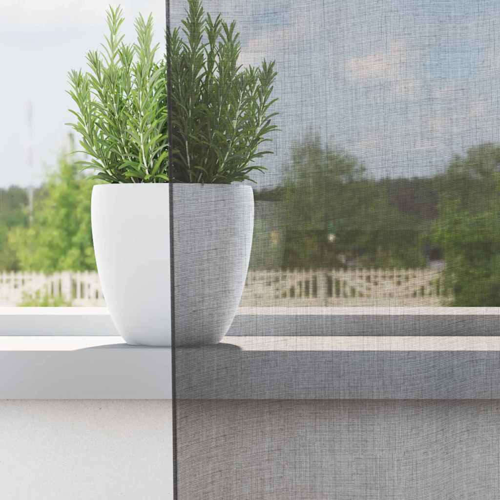 Tende in Voile con Occhielli 2 pz Grigio Scuro 140x245 cm | homemem39
