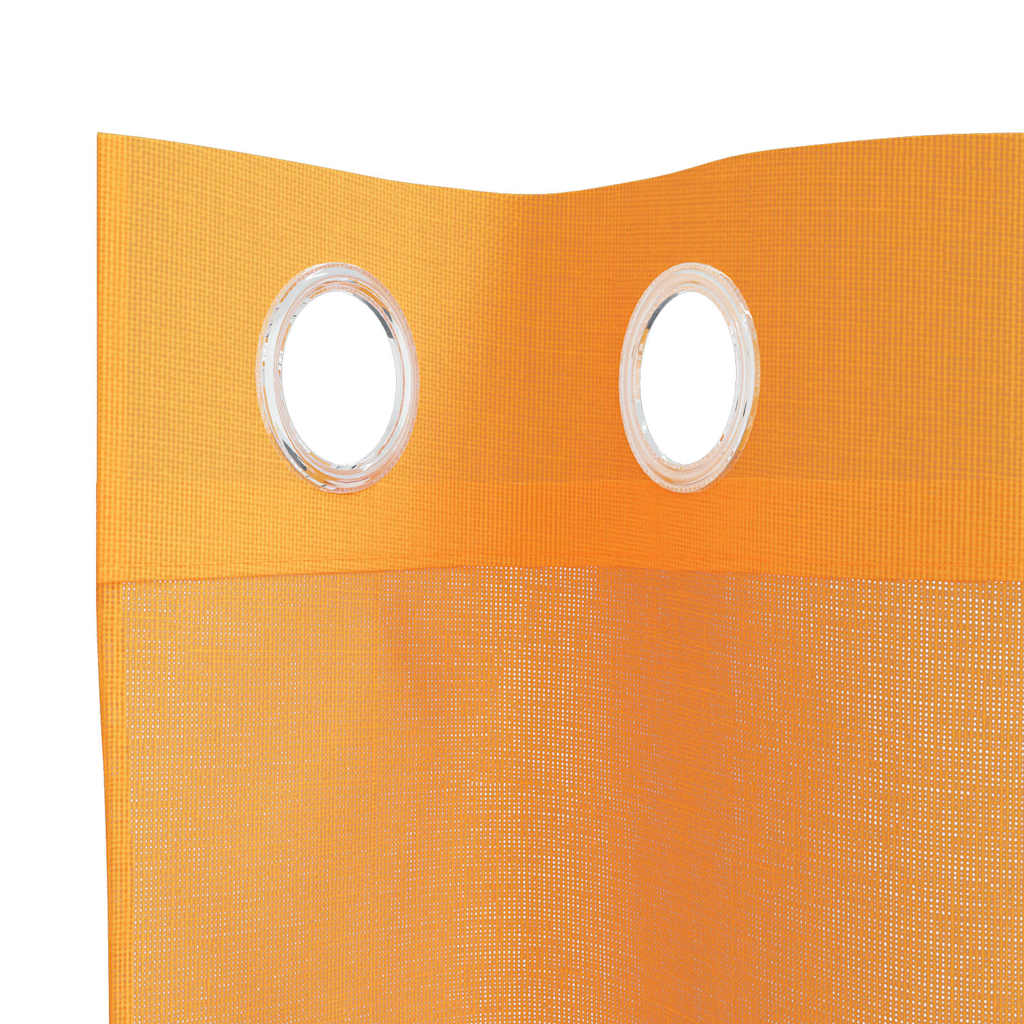 Tende in Voile con Occhielli 2 pz Arancio 140x140 cm | homemem39