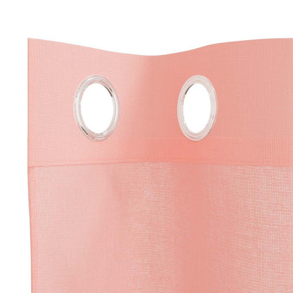 Tende in Voile con Occhielli 2 pz Rosa 140x140 cm | homemem39