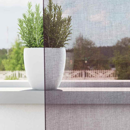 Tende in Voile con Occhielli 2 pz Viola 140x140 cm | homemem39