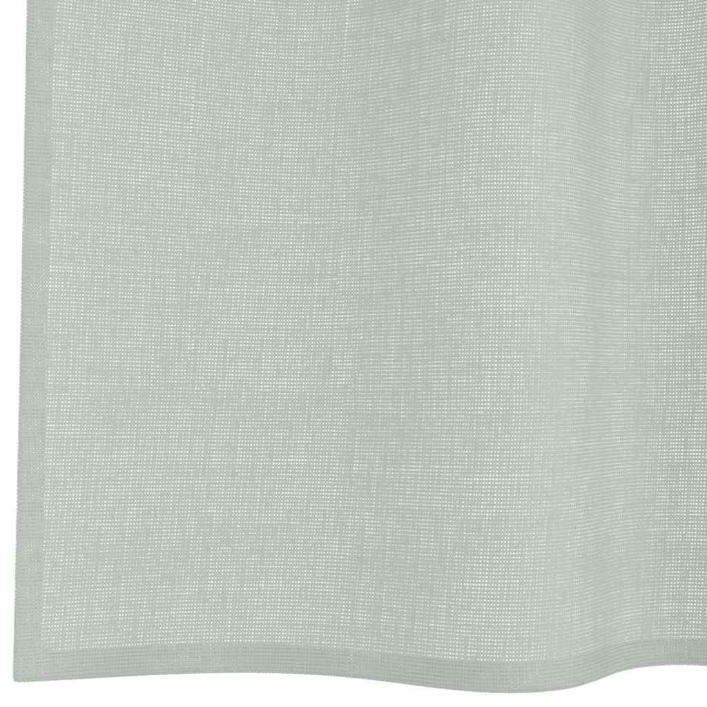 Tende in Voile con Occhielli 2 pz Grigio Chiaro 140x140 cm | homemem39