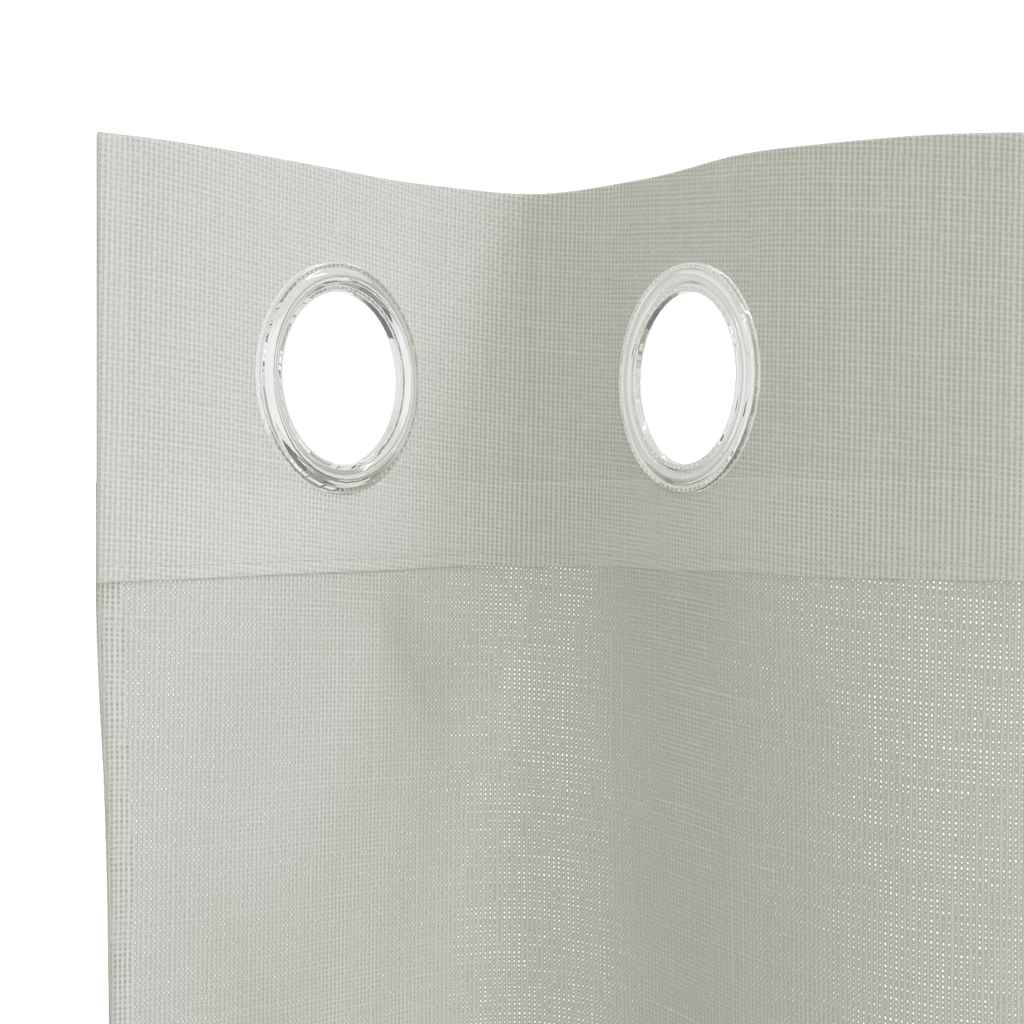 Tende in Voile con Occhielli 2 pz Grigio Chiaro 140x245 cm | homemem39