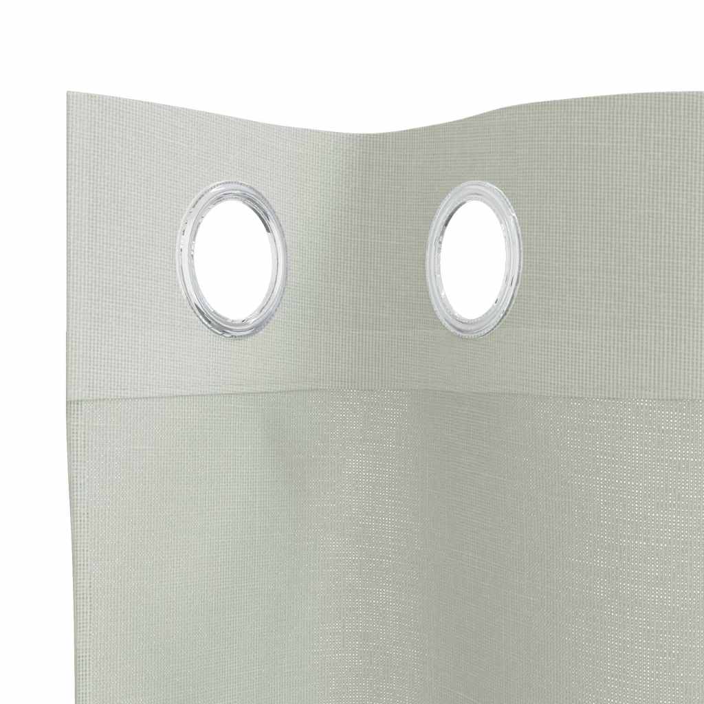 Tende in Voile con Occhielli 2 pz Grigio Chiaro 140x300 cm