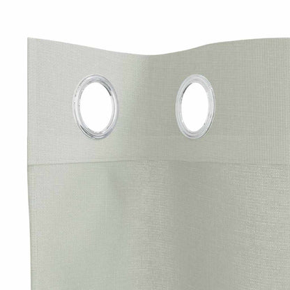 Tende in Voile con Occhielli 2 pz Grigio Chiaro 140x300 cm