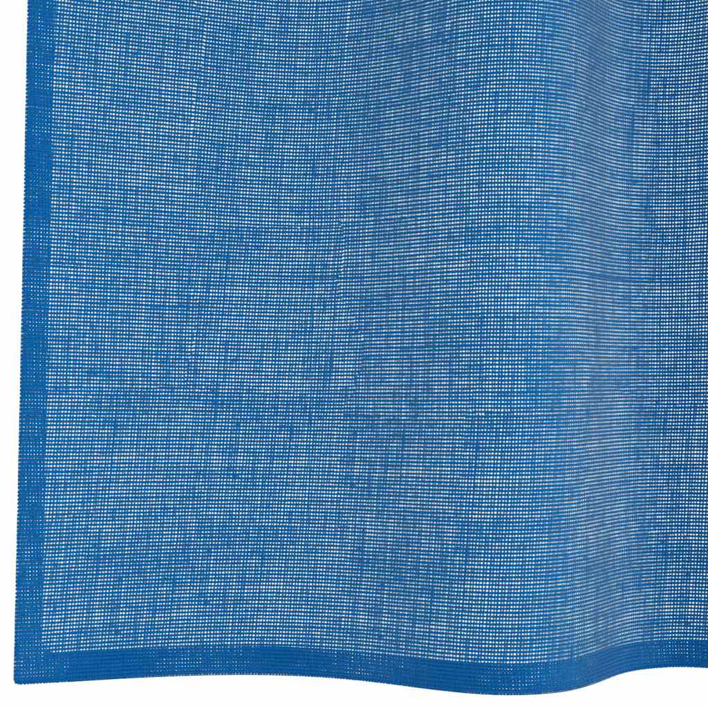 Tende in Voile con Occhielli 2 pz Blu Reale