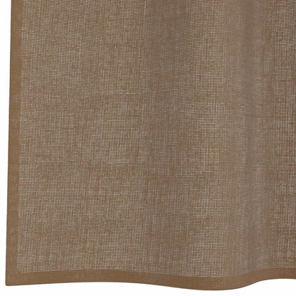 Tende in Voile con Occhielli 2 pz Marrone Chiaro | homemem39
