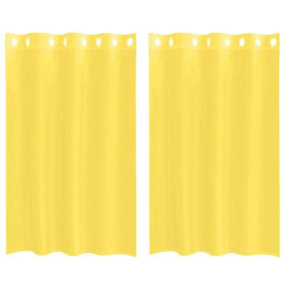 Tende in Voile con Occhielli 2 pz Giallo