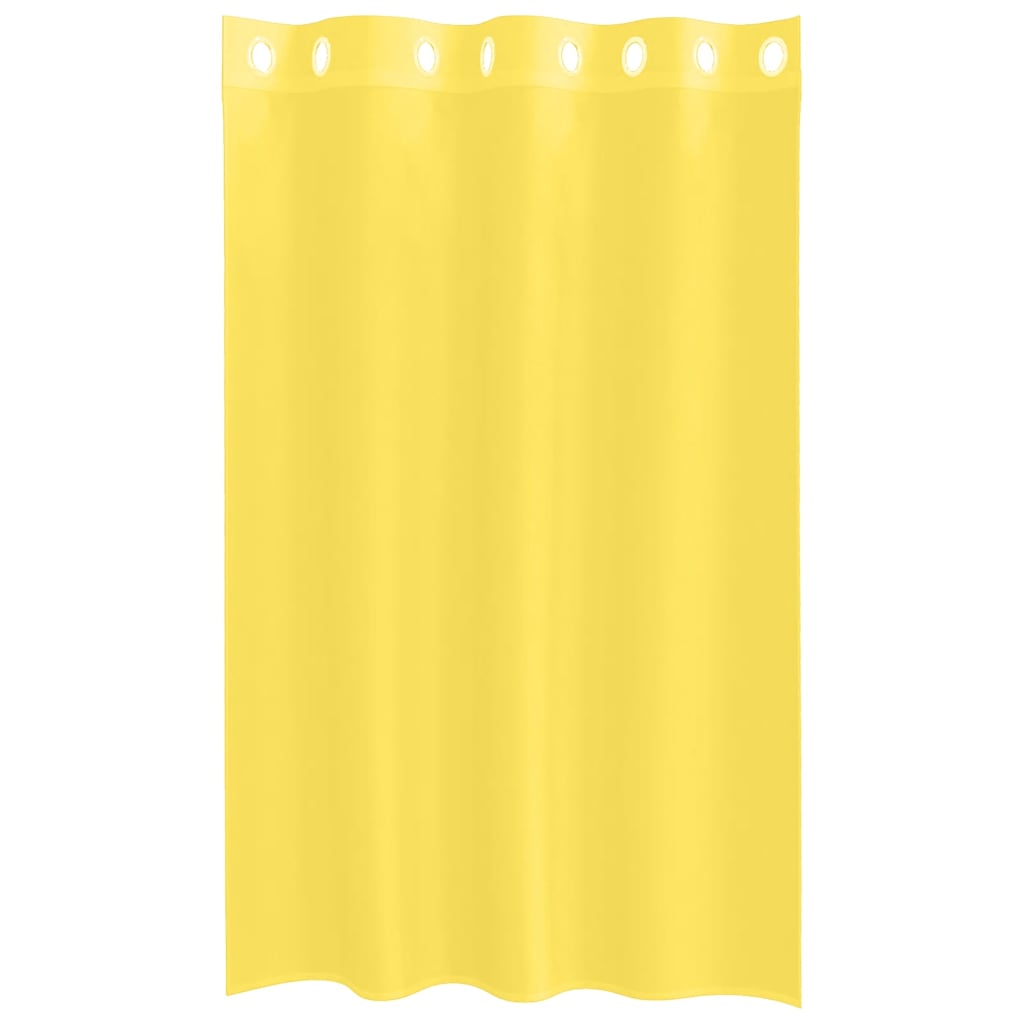Tende in Voile con Occhielli 2 pz Giallo