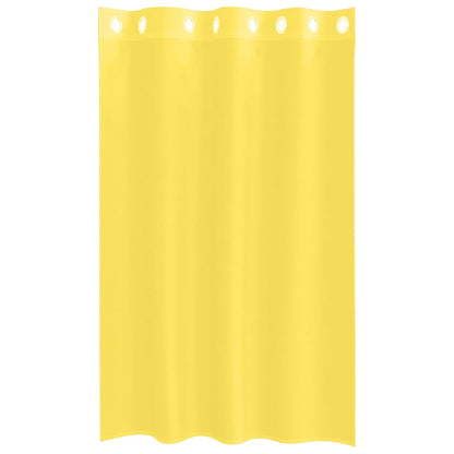 Tende in Voile con Occhielli 2 pz Giallo