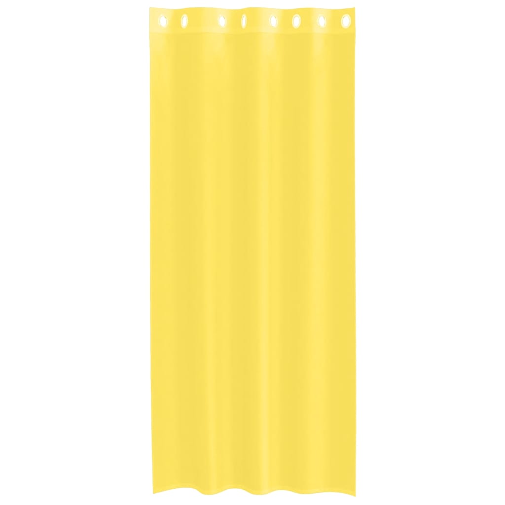 Tende in Voile con Occhielli 2 pz Giallo