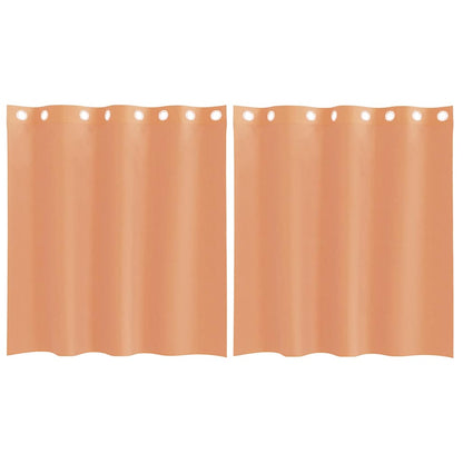 Tende in Voile con Occhielli 2 pz Terracotta