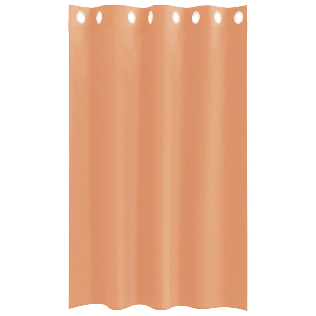 Tende in Voile con Occhielli 2 pz Terracotta