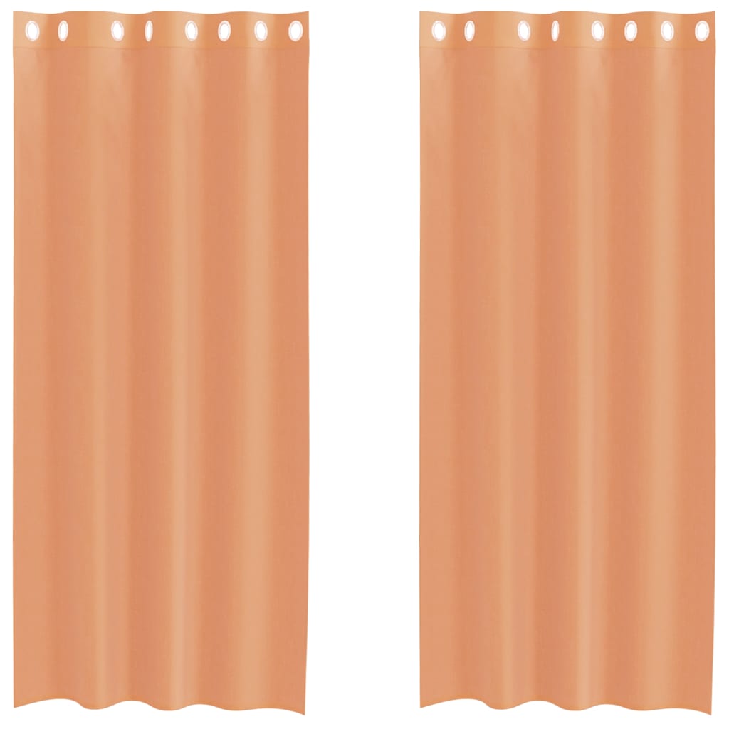 Tende in Voile con Occhielli 2 pz Terracotta | homemem39
