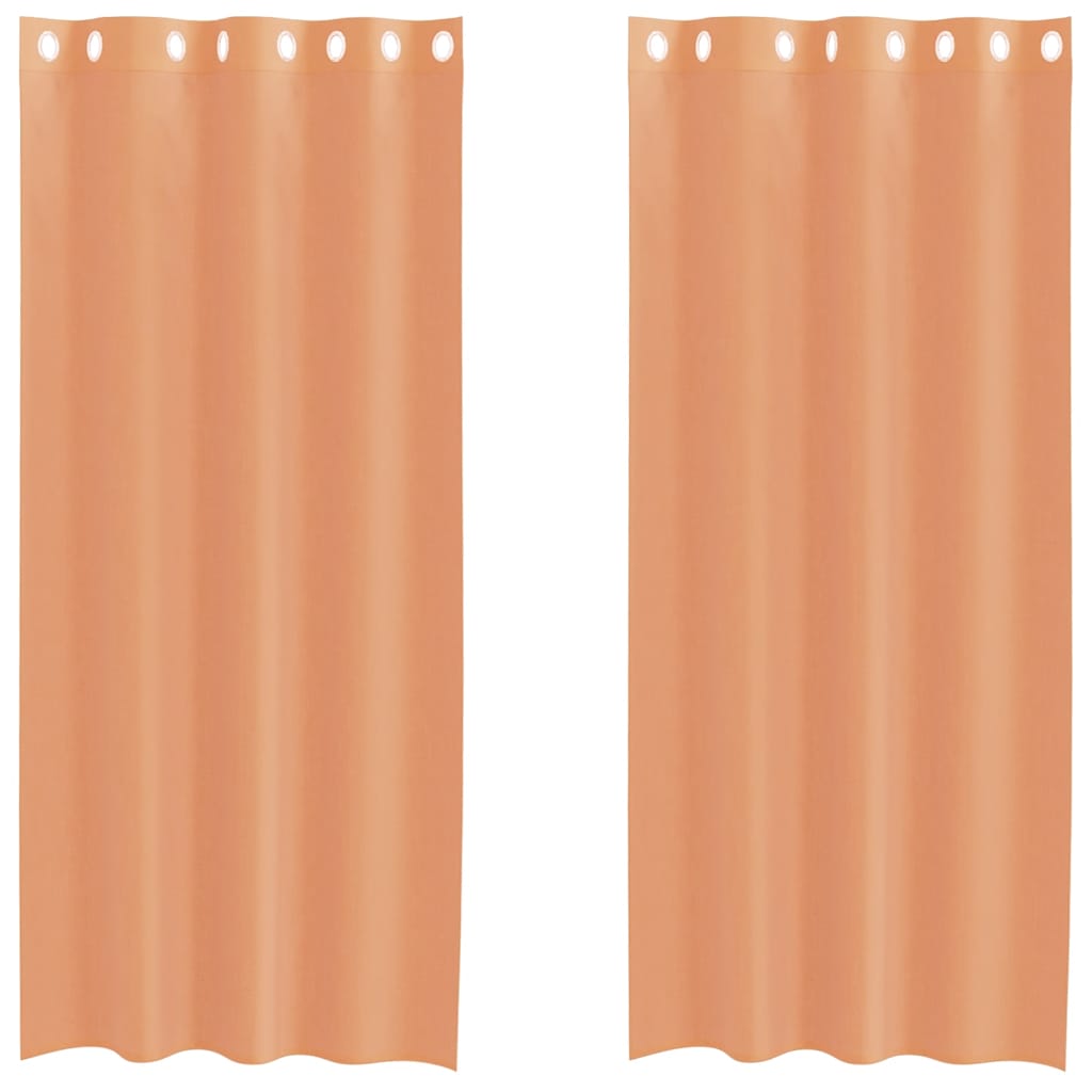 Tende in Voile con Occhielli 2 pz Terracotta