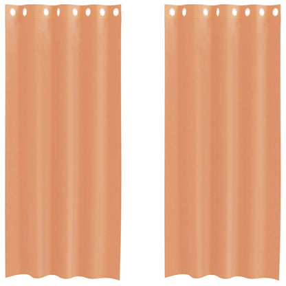 Tende in Voile con Occhielli 2 pz Terracotta