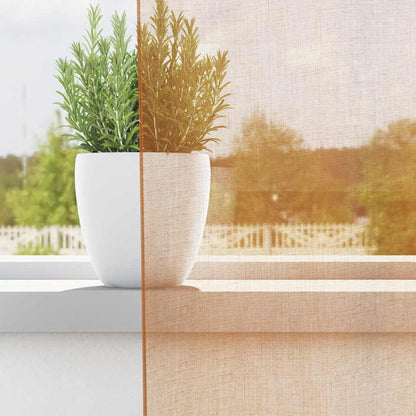 Tende in Voile con Occhielli 2 pz Terracotta