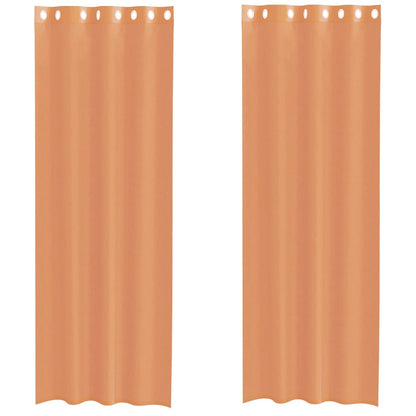 Tende in Voile con Occhielli 2 pz Terracotta