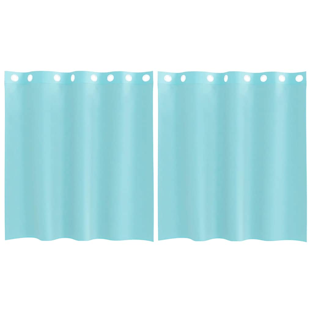 Tende in Voile con Occhielli 2 pz Turchese | homemem39