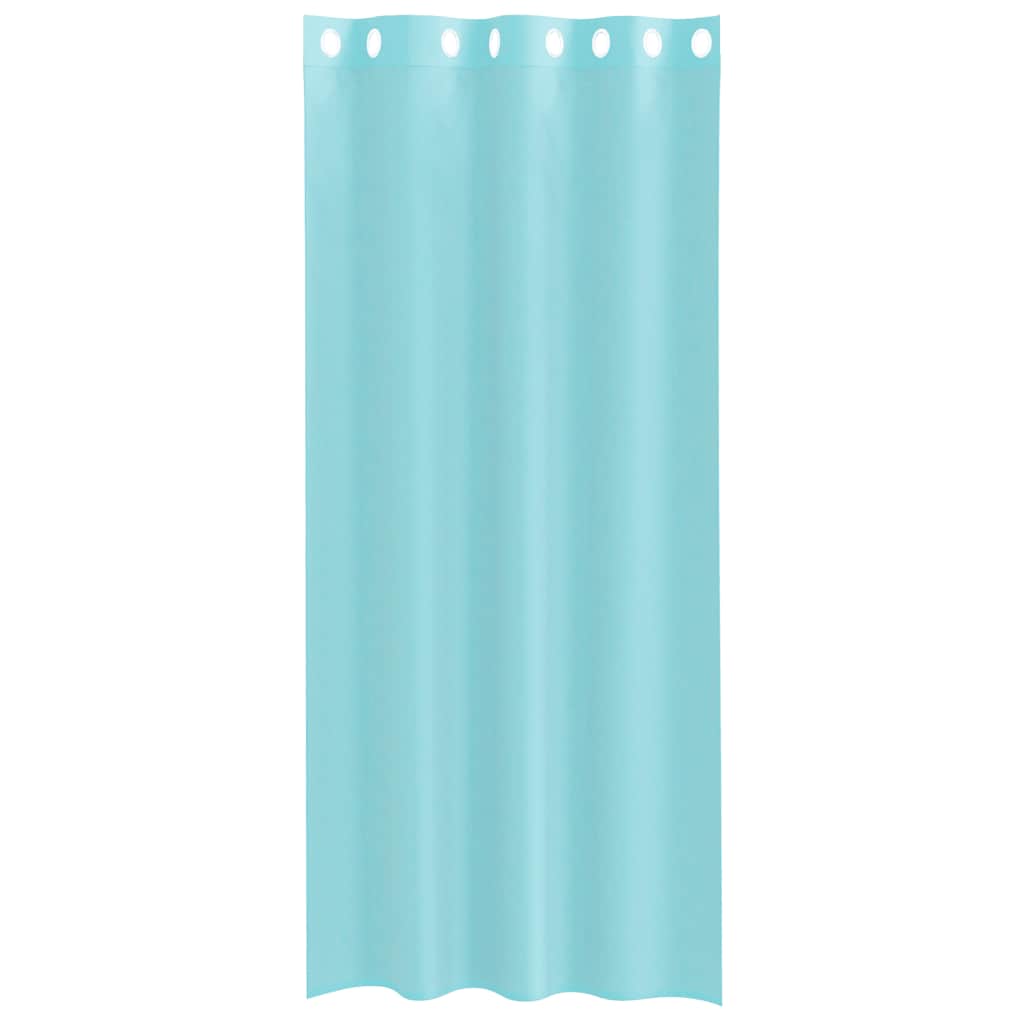 Tende in Voile con Occhielli 2 pz Turchese