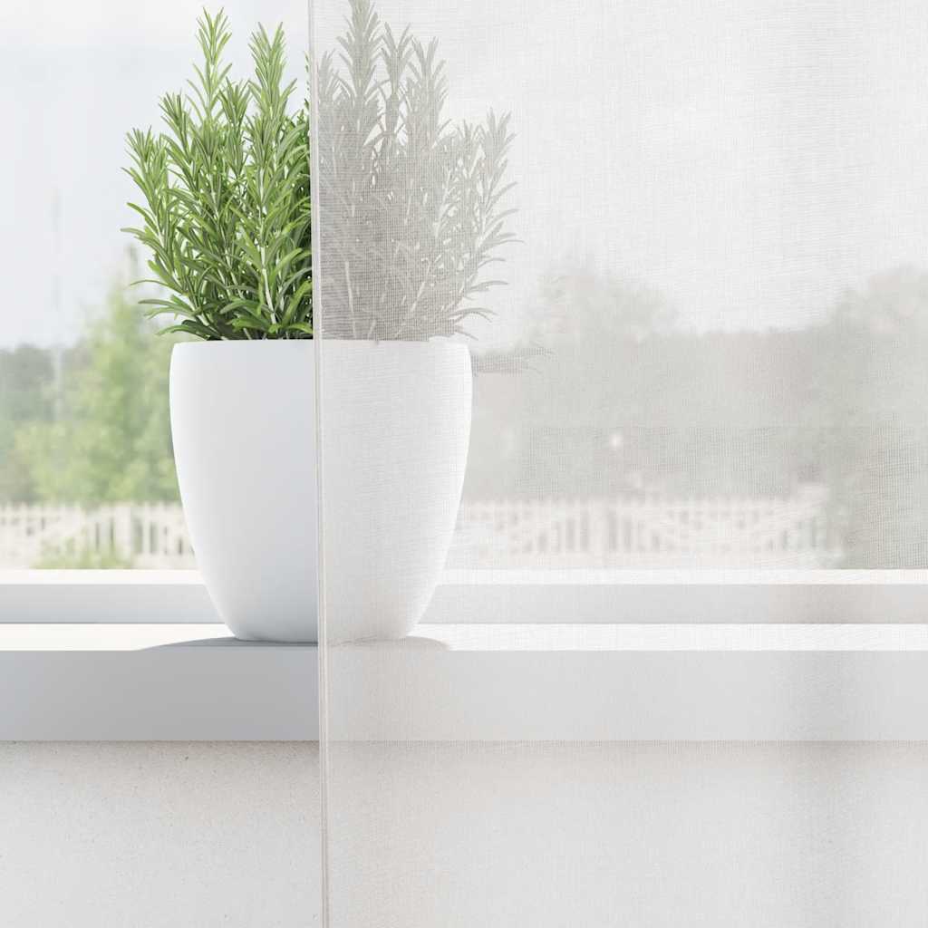 Tende in Voile con Occhielli 2 pz Bianco