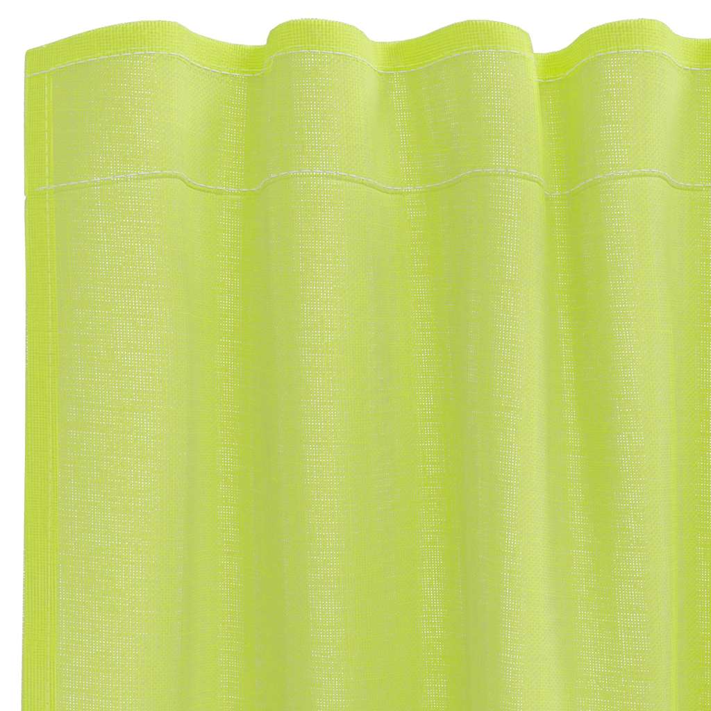 Tende in Voile con Tasche per Aste 2 pz Verde Mela | homemem39