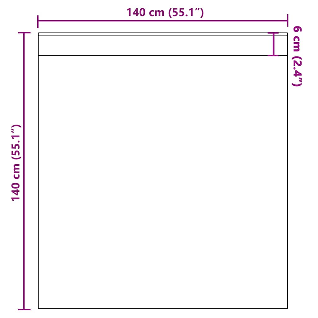 Tende in Voile con Tasche per Aste 2 pz Crema