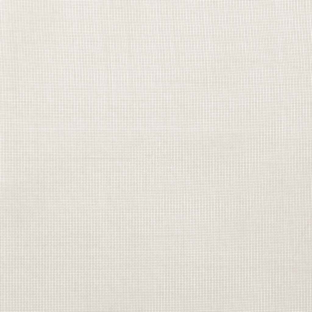 Tende in Voile con Tasche per Aste 2 pz Crema | homemem39