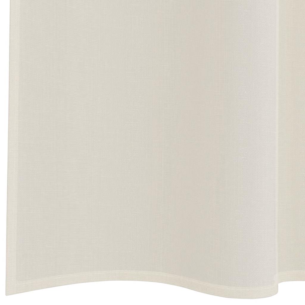 Tende in Voile con Tasche per Aste 2 pz Crema | homemem39