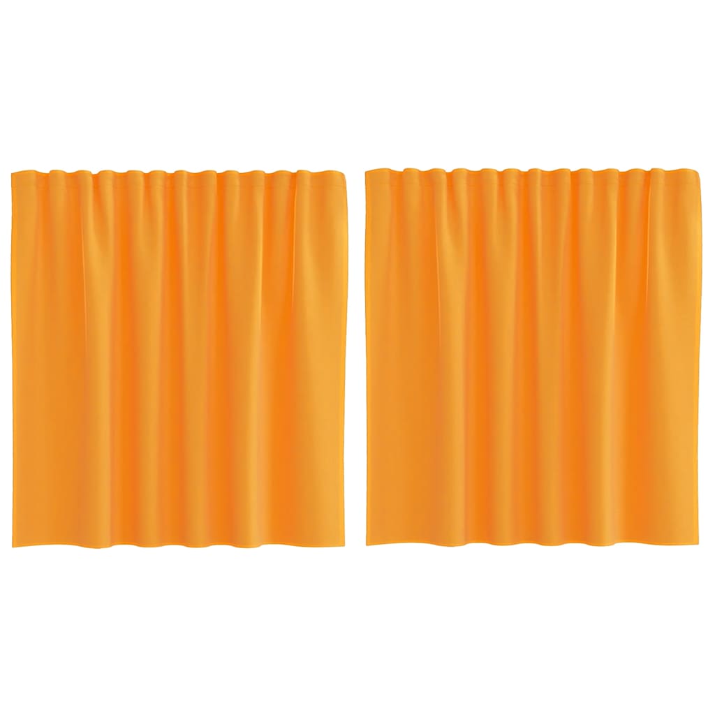 Tende in Voile con Tasche per Aste 2 pz Arancio | homemem39