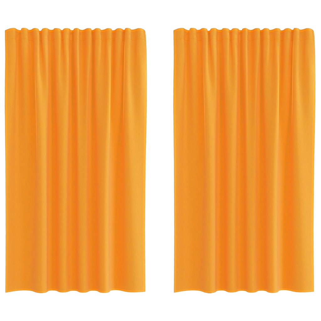 Tende in Voile con Tasche per Aste 2 pz Arancio | homemem39