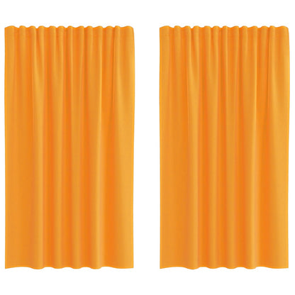 Tende in Voile con Tasche per Aste 2 pz Arancio | homemem39